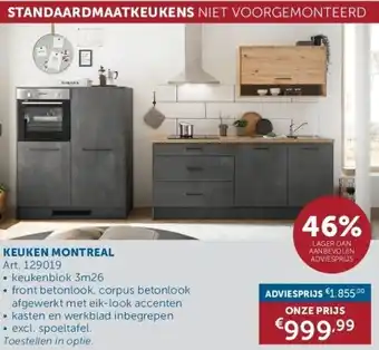 Zelfbouwmarkt Keuken montreal aanbieding