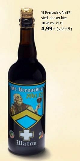 Colruyt St.bernardus abt12 sterk donker bier aanbieding