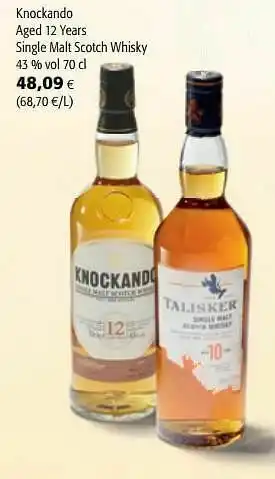Colruyt Knockando aged 12 years single malt scotch whisky aanbieding