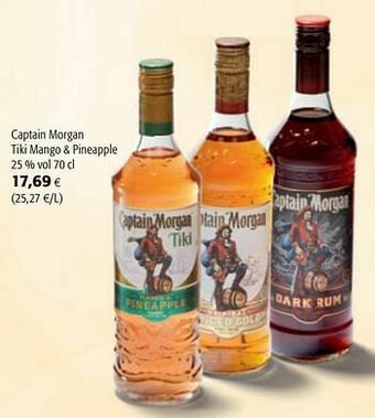 Colruyt Captain morgan tiki mango + pineapple aanbieding