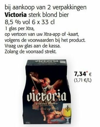 Colruyt Victoria sterk blond bier aanbieding