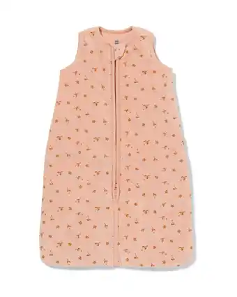 HEMA Hema baby slaapzak mouwloos velours oudroze (oudroze) aanbieding