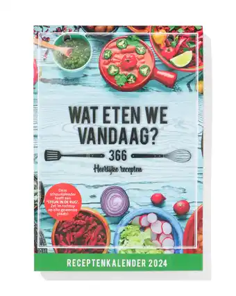 HEMA scheurkalender 2024 wat eten we vandaag aanbieding