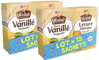 Lot sucre vanille et levure chimique vahine
