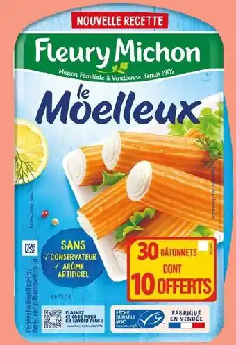 Auchan Surimi le moelleux fleury michon 500 g aanbieding