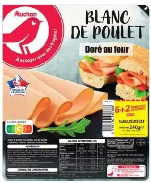 Auchan Blanc de poulet aanbieding