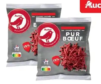 Auchan Viande hachee pur boeuf surgelee aanbieding