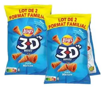 Auchan Biscuits aperitifs nature 3d's lay's aanbieding