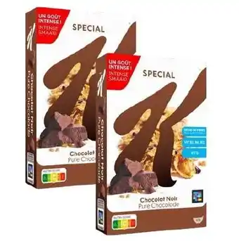 Auchan Cereales special k chocolat noir kelloggs aanbieding