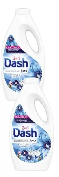 Lessive liquide 2 en 1 envolee d'air dash