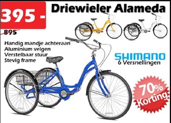 iTEK Driewieler Alameda aanbieding