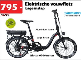 iTEK Elektrische vouwfiets Lage instap aanbieding