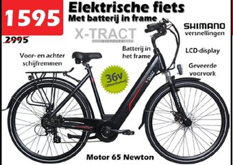 iTEK Elektrische fiets Met batterij in frame aanbieding