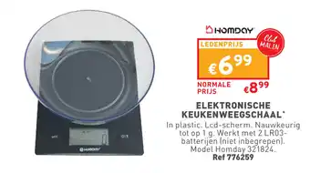 ELEKTRONISCHE KEUKENWEEGSCHAAL 776259