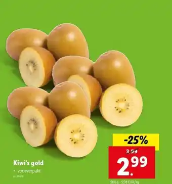 Lidl Kiwi's gold aanbieding