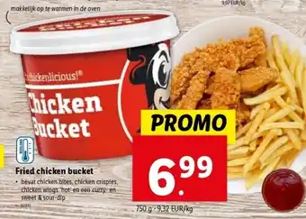 Lidl Fried chicken bucket aanbieding