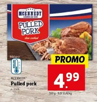 Lidl Pulled pork aanbieding
