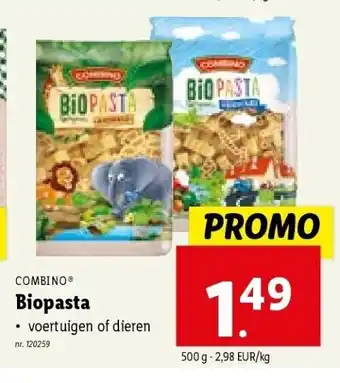 Lidl Biopasta aanbieding