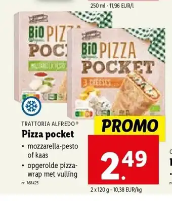 Lidl Pizza pocket aanbieding
