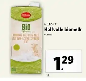 Lidl Halfvolle biomelk aanbieding