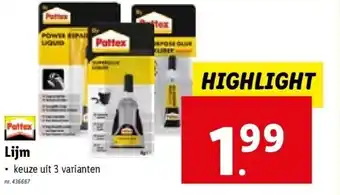Lidl Lijm aanbieding