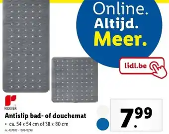Lidl Antislip bad- of douchemat aanbieding
