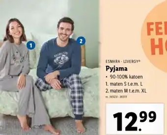 Lidl Pyjama aanbieding