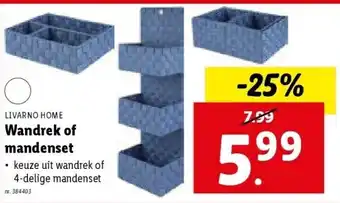 Lidl Wandrek of mandenset aanbieding