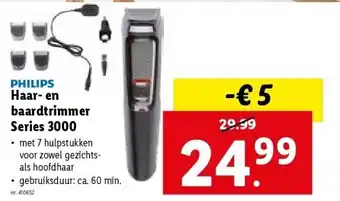 Lidl Haar- en baardtrimmer Series 3000 aanbieding