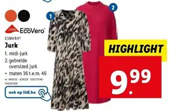 Lidl Jurk gebreide oversized jurk aanbieding