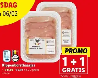 Lidl Kippenborsthaasjes aanbieding