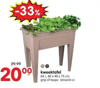 Yess kweektafel aanbieding