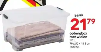 Yess opbergbox met wielen aanbieding