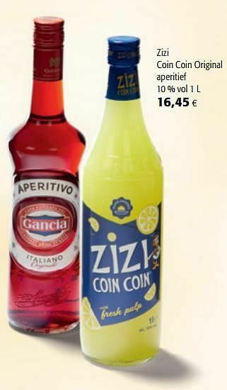 Zizi coin coin original aperitief