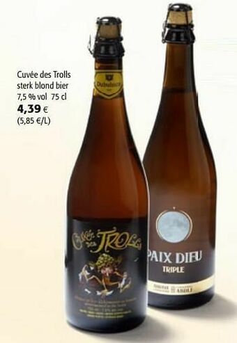 Colruyt Cuvée des trolls sterk blond bier aanbieding