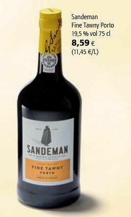 Colruyt Sandeman fine tawny porto aanbieding