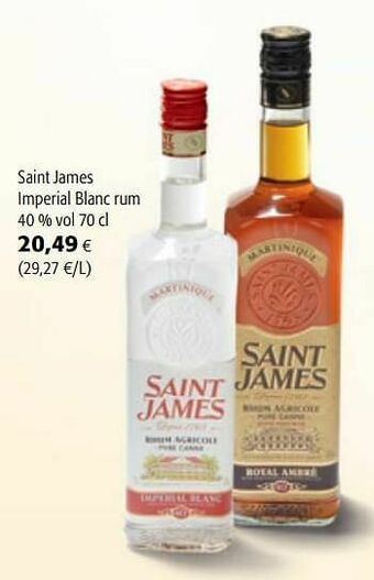 Colruyt Saint james imperial blanc rum aanbieding