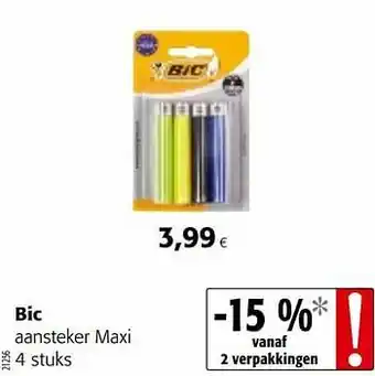 Colruyt Bic aansteker maxi aanbieding