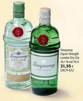 Colruyt Tanqueray export strength london dry gin aanbieding