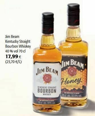 Colruyt Jim beam kentucky straight bourbon whiskey aanbieding