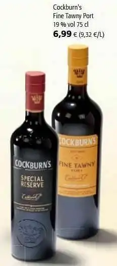 Colruyt Cockburn`s fine tawny port aanbieding