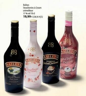 Colruyt Baileys strawberries + cream crèmelikeur aanbieding