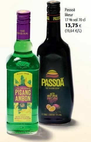Colruyt Passoã likeur aanbieding
