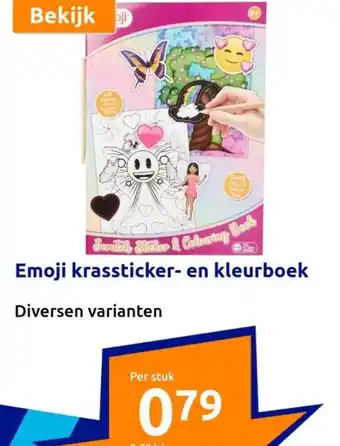 Action Emoji krassticker- en kleurboek aanbieding