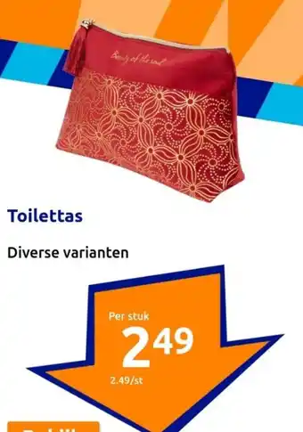 Action Toilettas aanbieding
