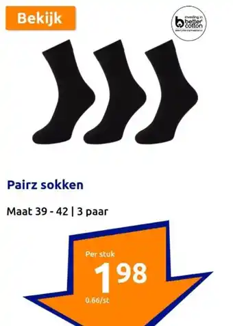 Action Pairz sokken aanbieding