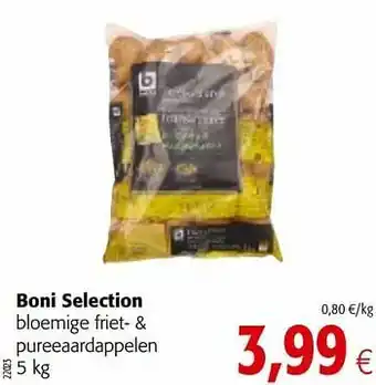 Colruyt Boni selection bloemige friet- + pureeaardappelen aanbieding