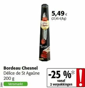 Colruyt Bordeau chesnel délice de st agaûne aanbieding