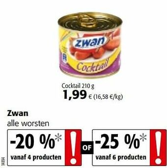 Colruyt Zwan alle worsten aanbieding