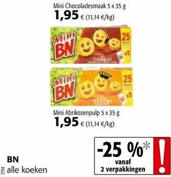 Colruyt Bn alle koeken aanbieding
